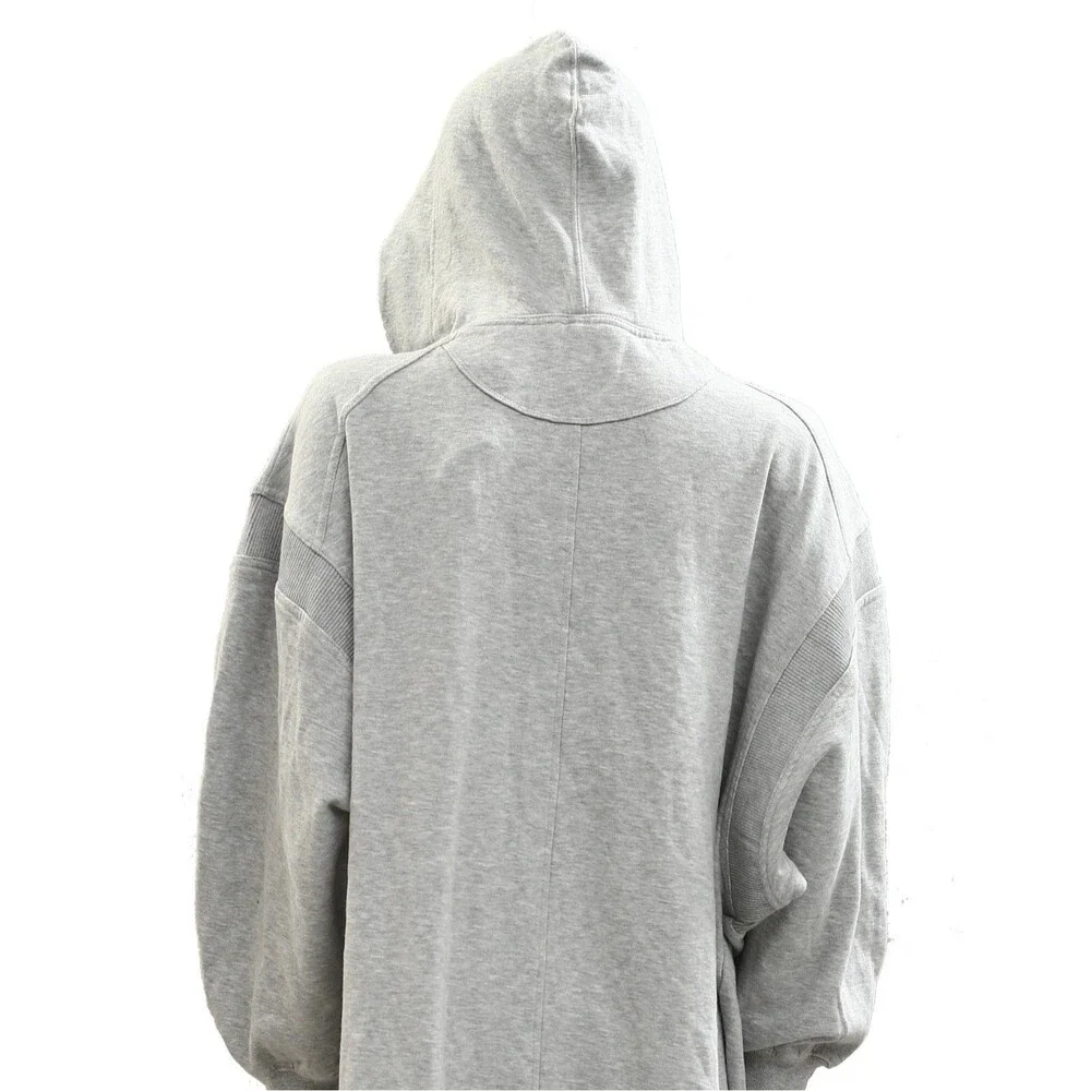 Daily Practice by Anthropologie Hooded Mini Dress Long Sleeve Gray 1X NWT 284878